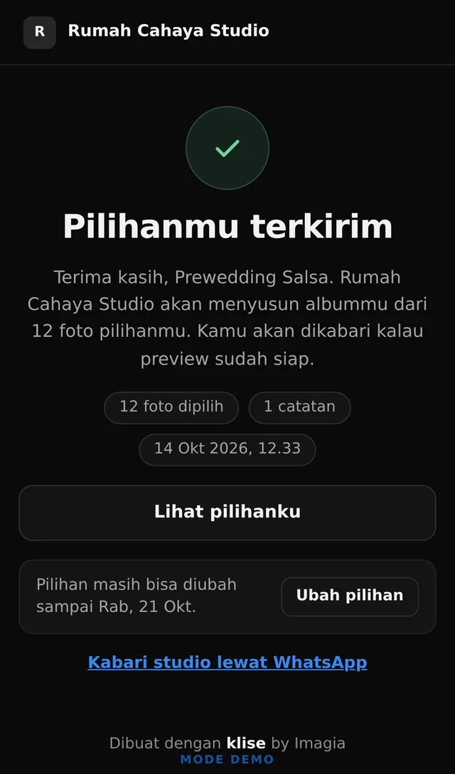 Terkirim